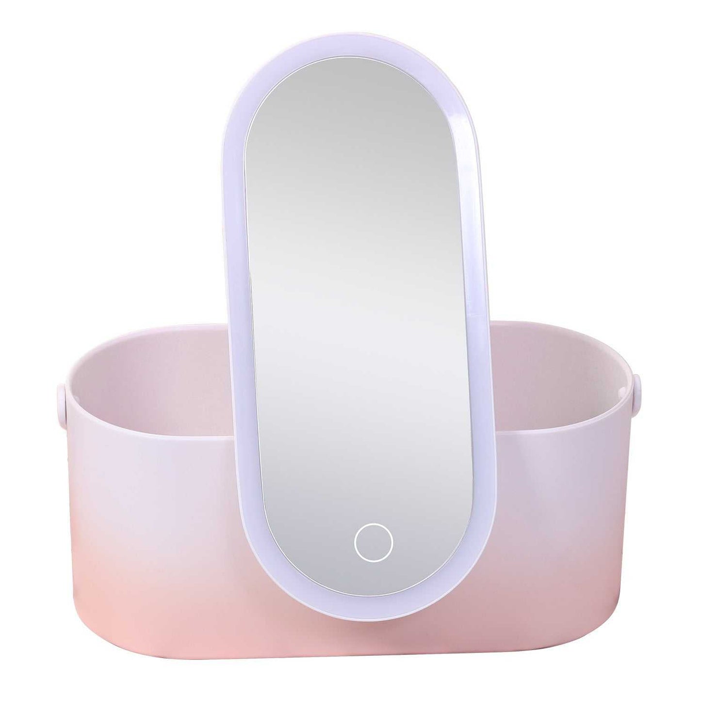 Travel Makeup Organiser Carrying Box With Mirror LED Beauty