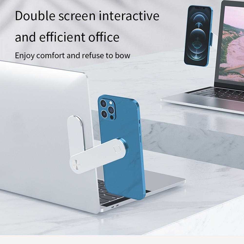 Magnetic Laptop Side Clip: Phone & Tablet Mount Technology