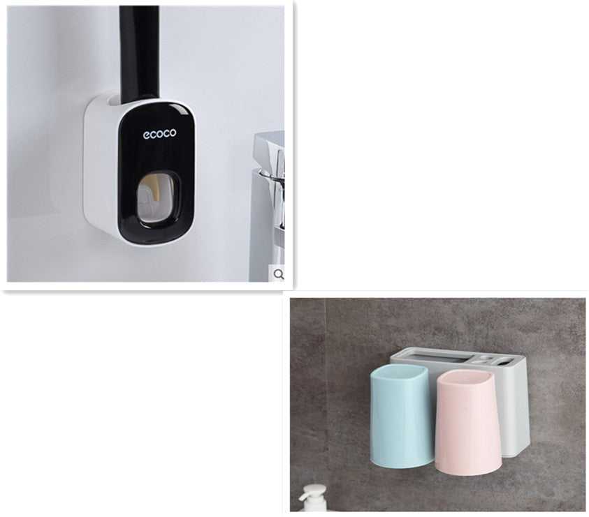 Wall Mounted Automatic Toothpaste Holder Home & Living