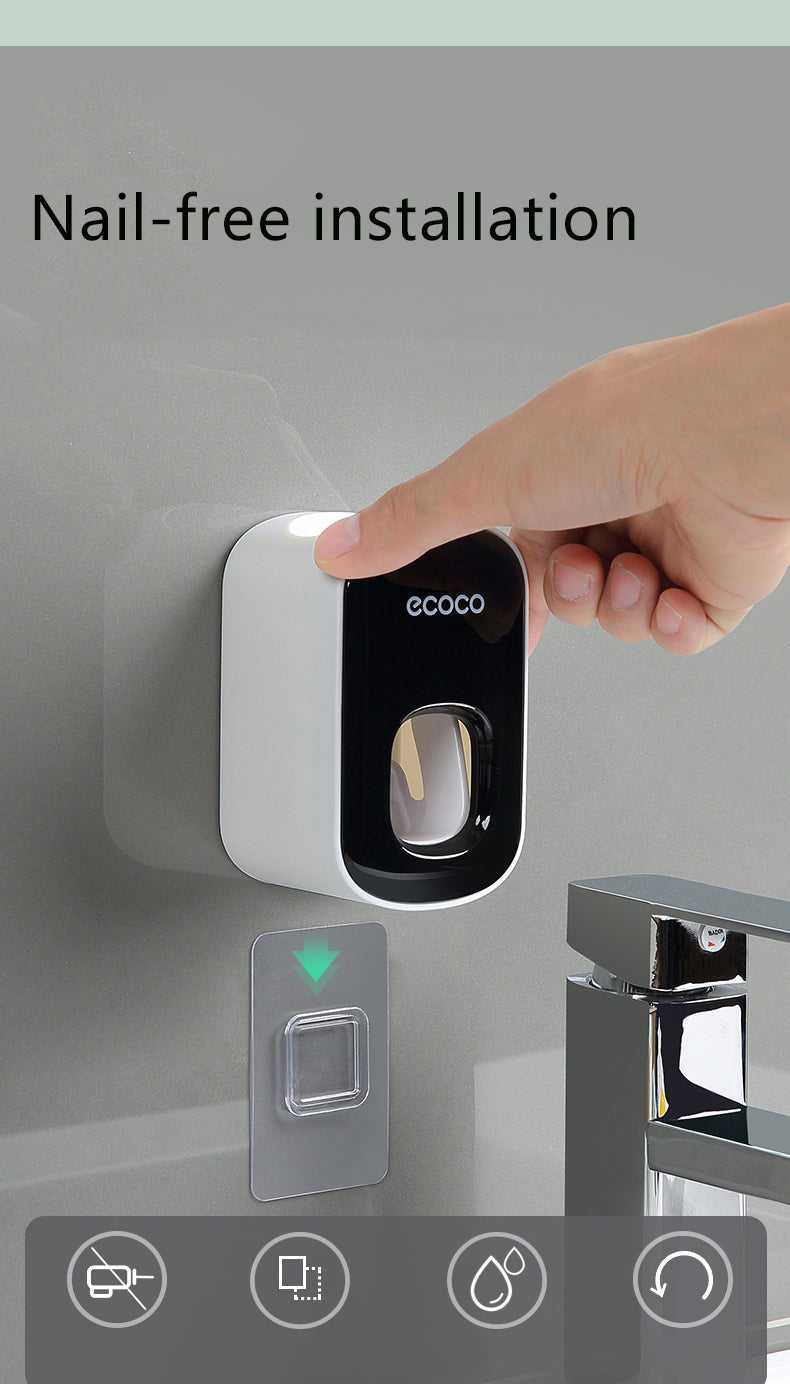 Wall Mounted Automatic Toothpaste Holder Home & Living