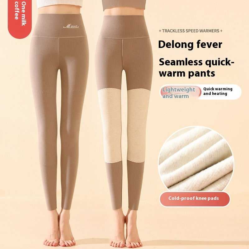 High Waist Knee Pad Leggings Active wear