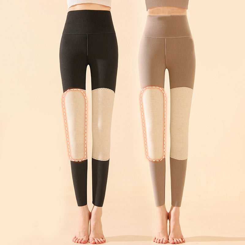 High Waist Knee Pad Leggings Active wear