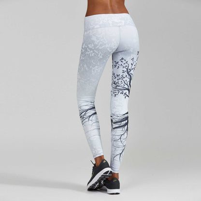Tree Print Sports Leggings Active Wear