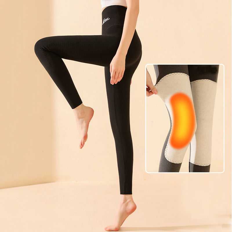 High Waist Knee Pad Leggings Active wear