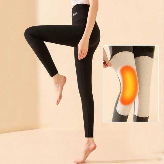 High Waist Knee Pad Leggings Active wear