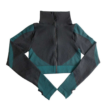Cropped Long Sleeve Sport Jacket Active Wear