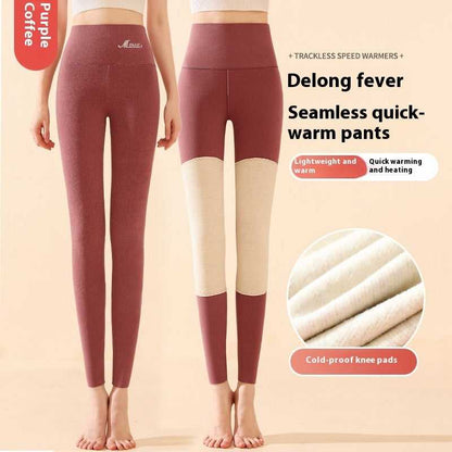 High Waist Knee Pad Leggings Active wear