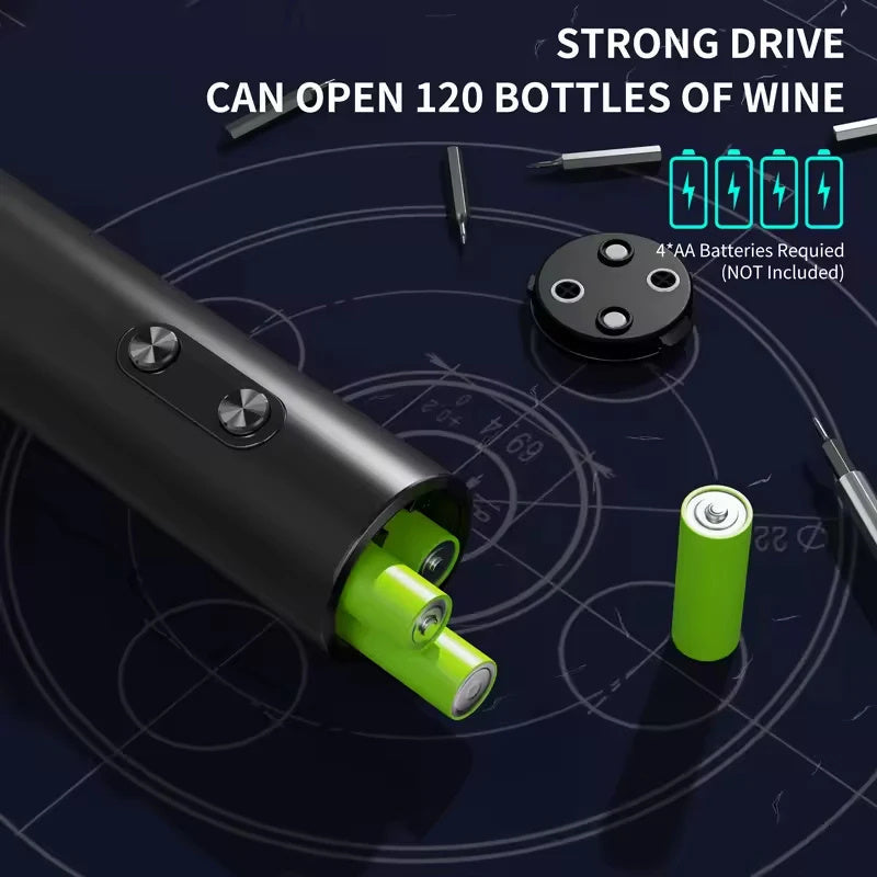 Battery Powered Spiral Corkscrew Wine Opener