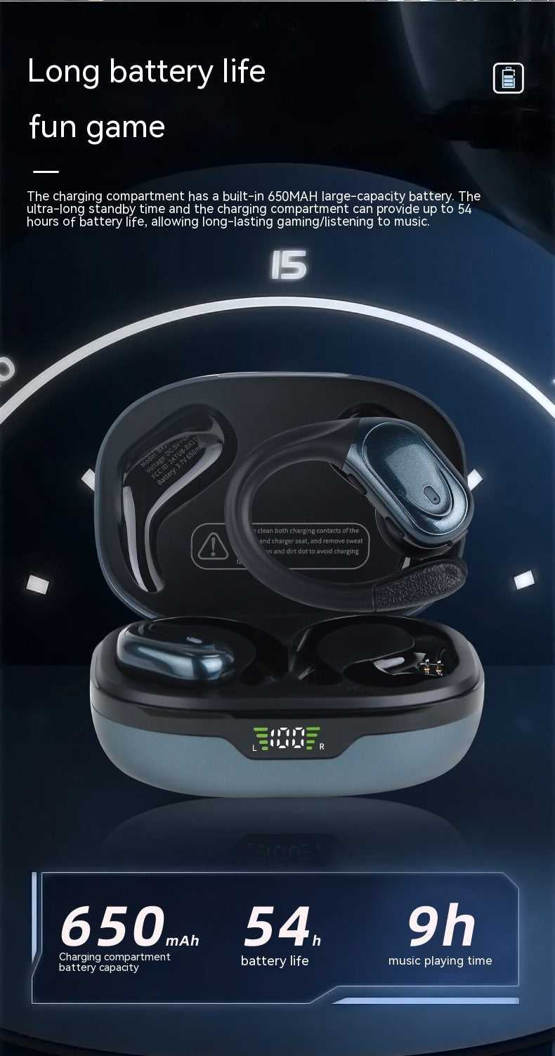 Noise Reduction Ear-mounted Wireless Headphones Technology