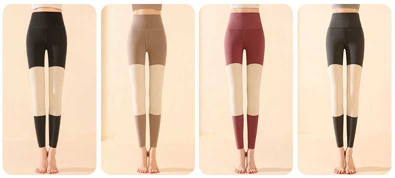 High Waist Knee Pad Leggings Active wear