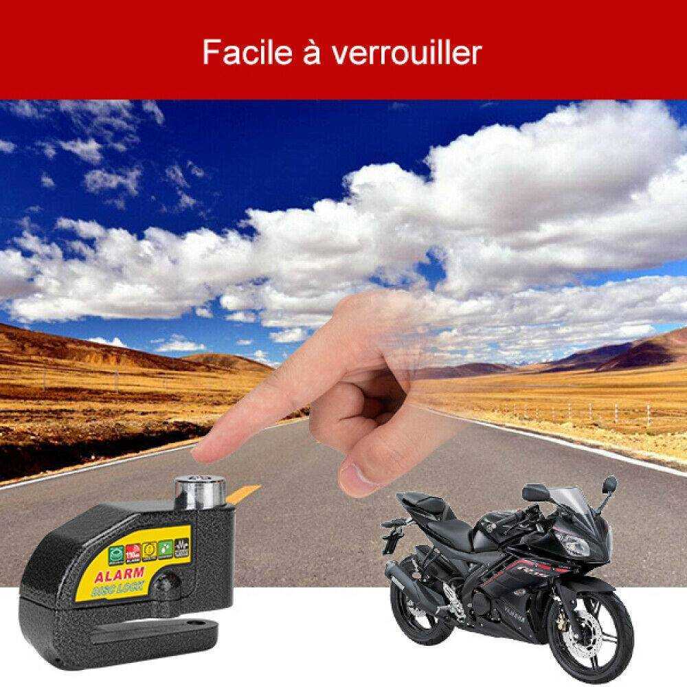 Motorcycle Alarm Disc Lock Security Technology
