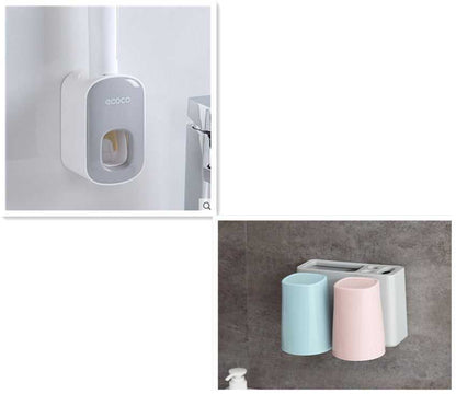 Wall Mounted Automatic Toothpaste Holder Home & Living