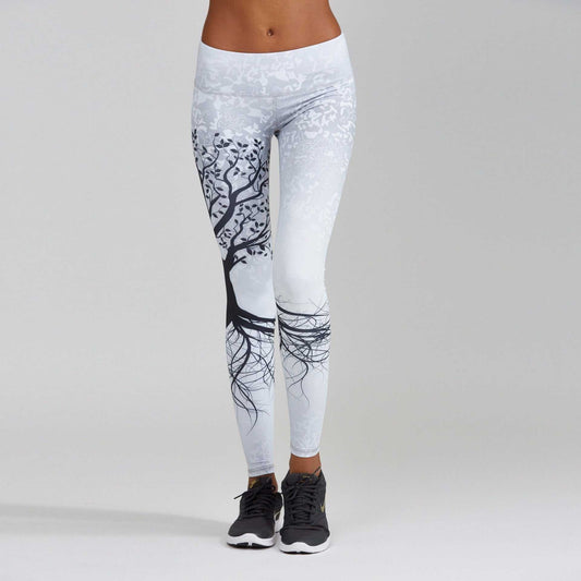 Tree Print Sports Leggings Active Wear