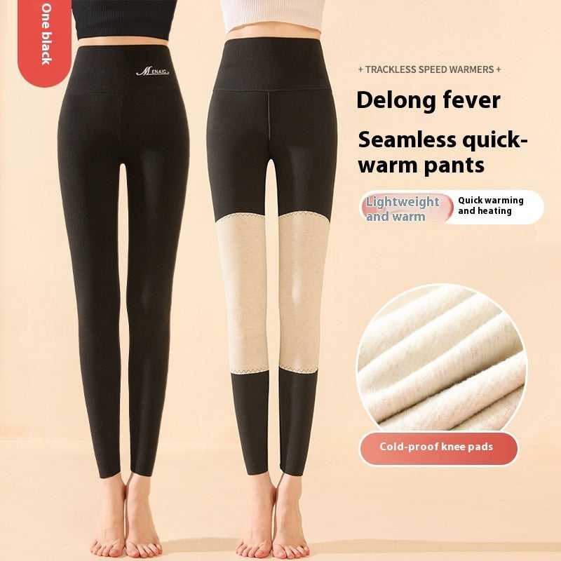 High Waist Knee Pad Leggings Active wear