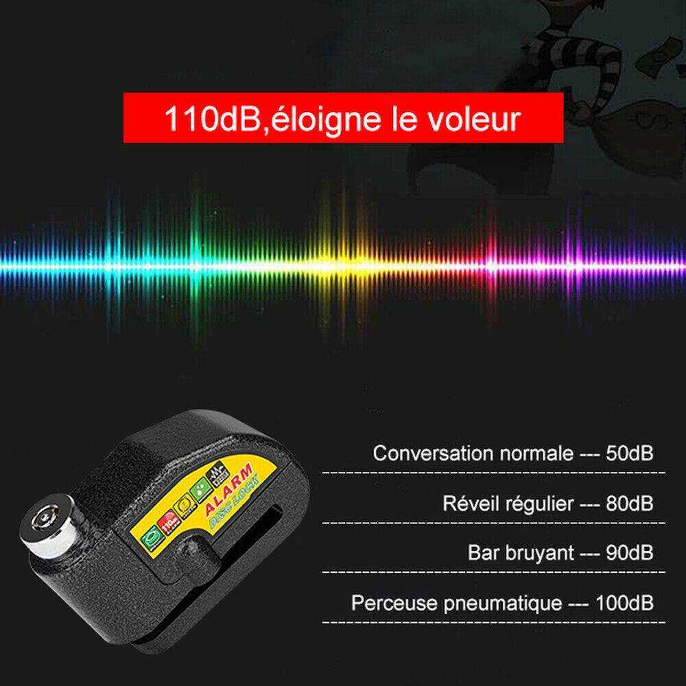 Motorcycle Alarm Disc Lock Security Technology