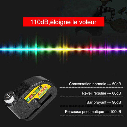 Motorcycle Alarm Disc Lock Security Technology