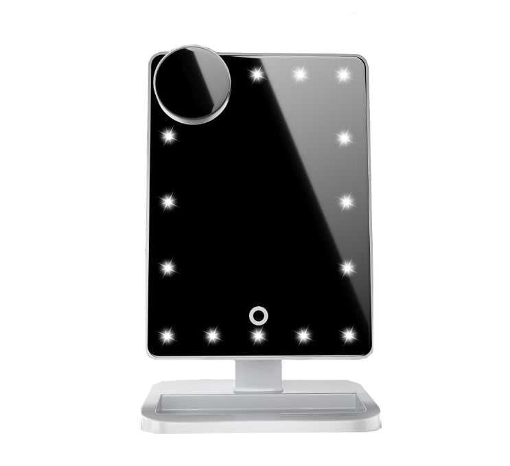 LED Touch Screen Makeup Mirror with Bluetooth Speaker Beauty