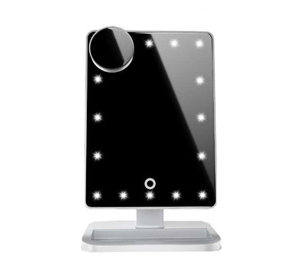 LED Touch Screen Makeup Mirror with Bluetooth Speaker Beauty