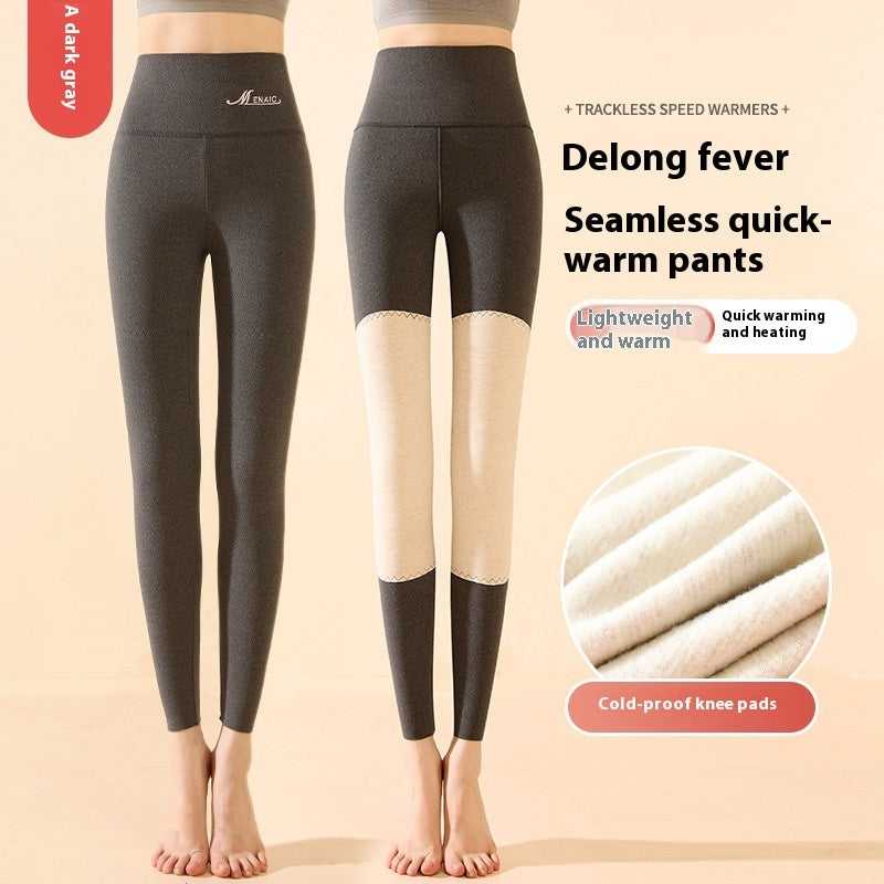 High Waist Knee Pad Leggings Active wear