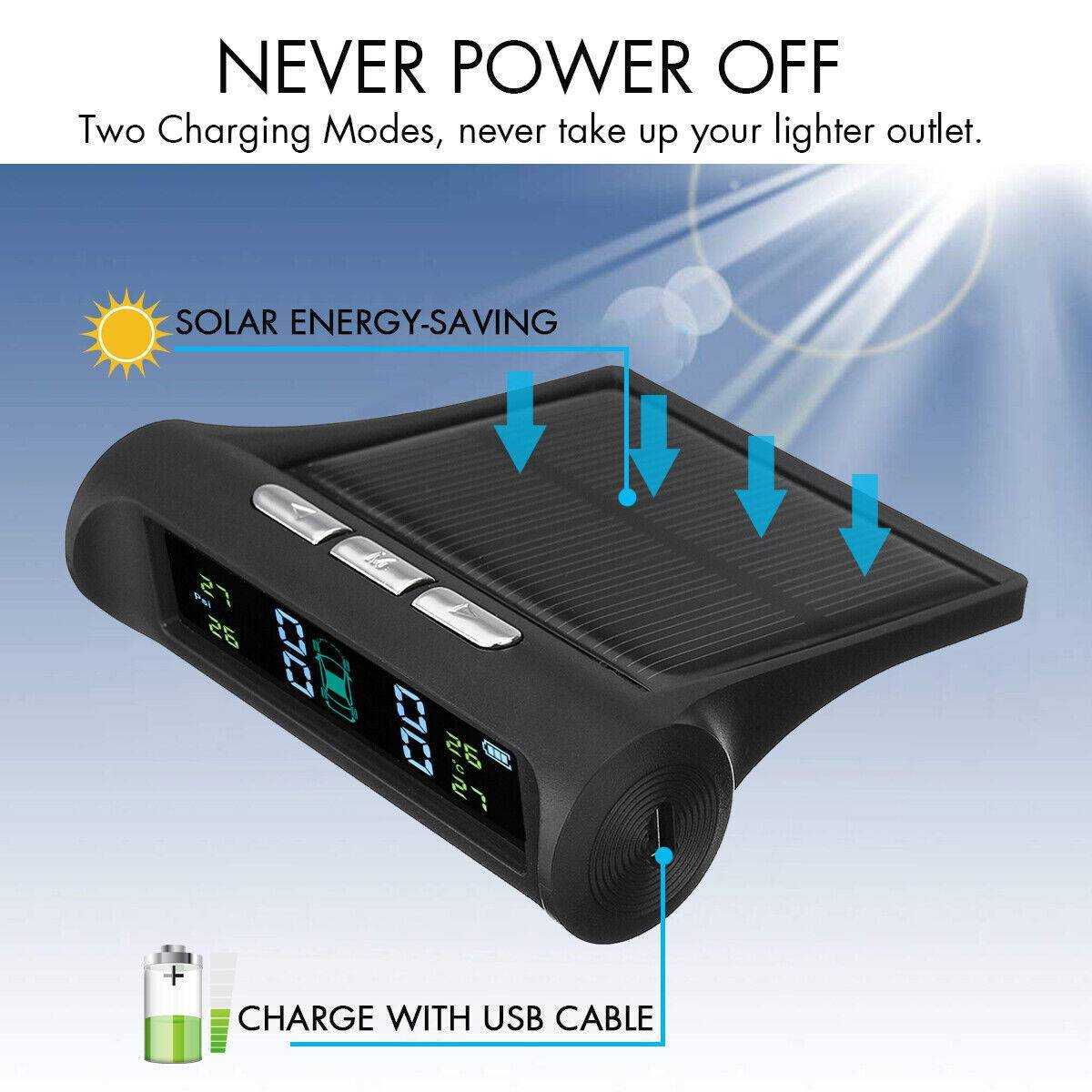 Solar Wireless Tyre Pressure Monitoring System Technology