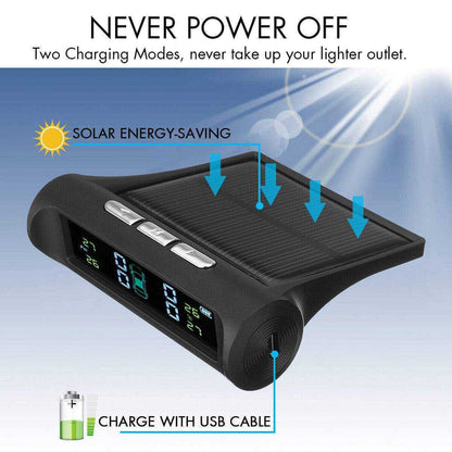 Solar Wireless Tyre Pressure Monitoring System Technology