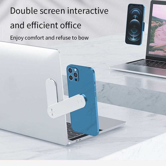 Magnetic Laptop Side Clip: Phone & Tablet Mount Technology