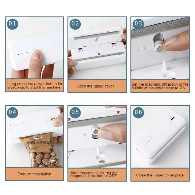 Mini Portable Plastic Bag Sealer Home & Living