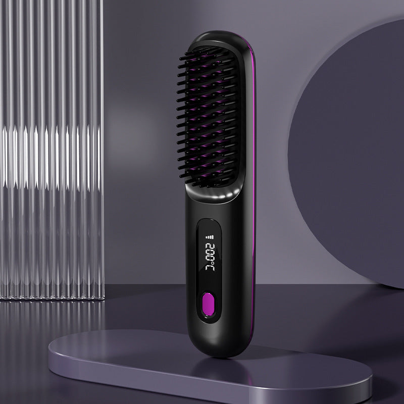 2 In 1 Hair Brush Straightener