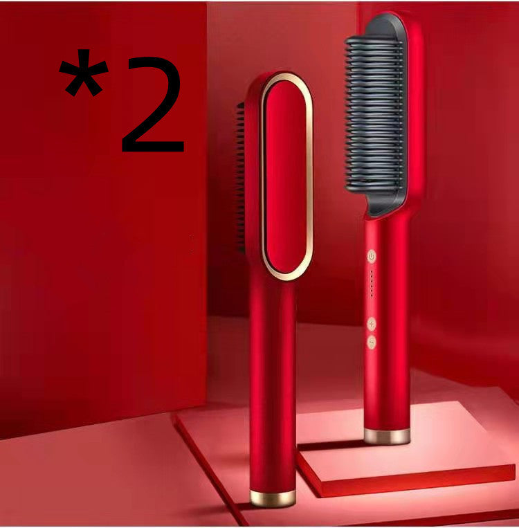 2 In 1 Hair Straightener & Curling Comb
