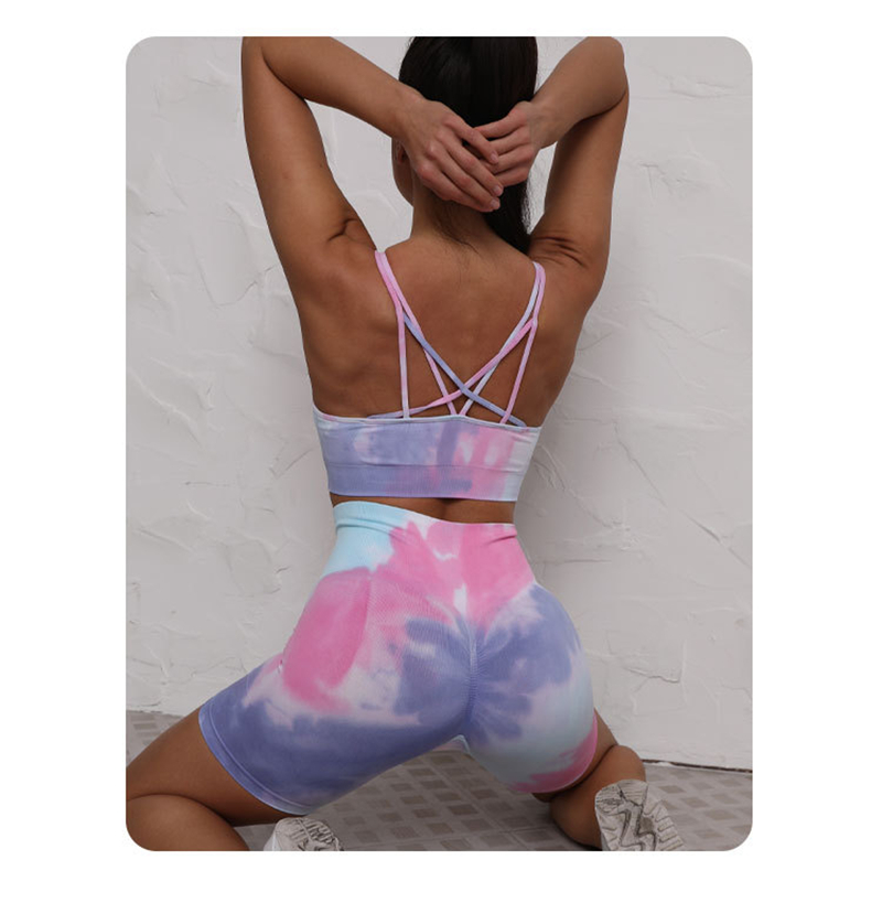 Two Piece Tie Dye Workout & Yoga Sets Active Wear