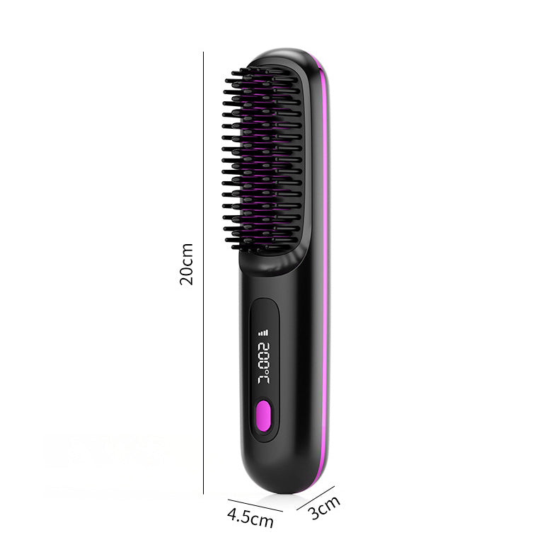 2 In 1 Hair Brush Straightener