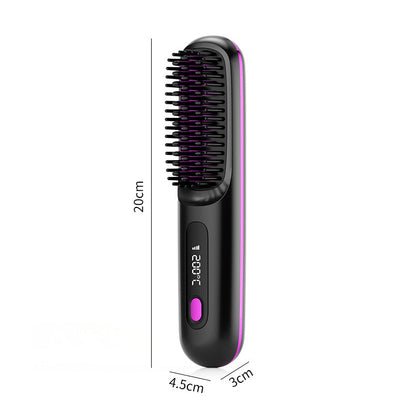 2 In 1 Hair Brush Straightener