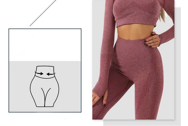 Two Piece Seamless Workout Set Active Wear