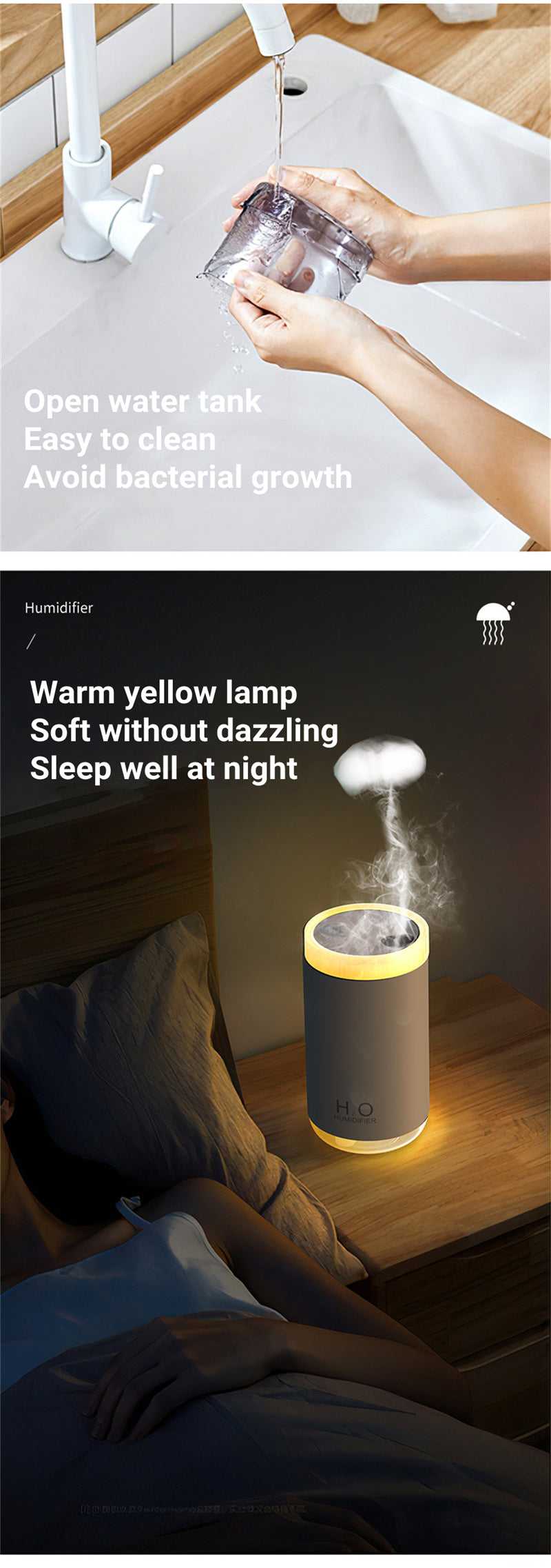 Smoke Ring Jellyfish Humidifier & Diffuser Home & Living