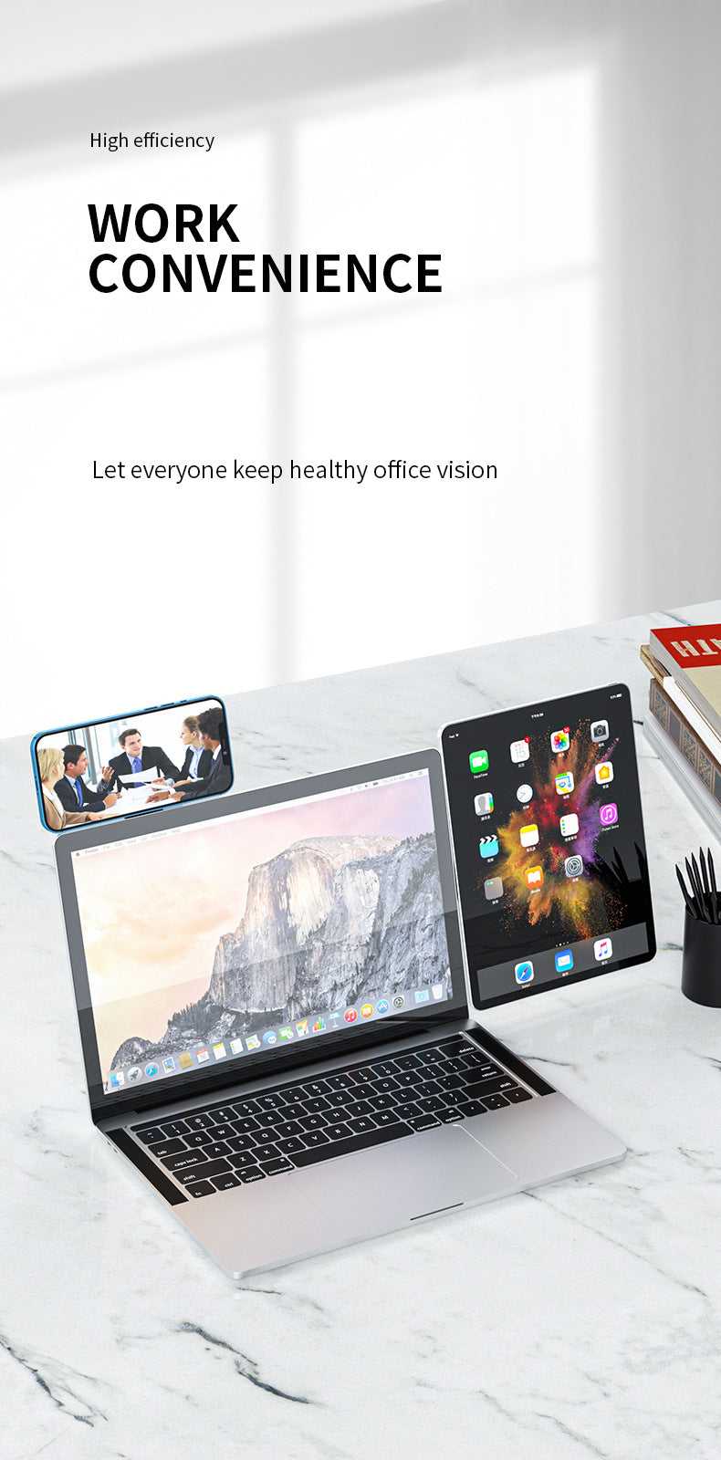 Magnetic Laptop Side Clip: Phone & Tablet Mount Technology