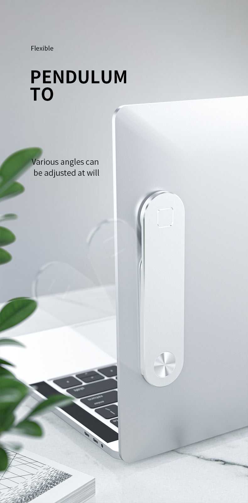 Magnetic Laptop Side Clip: Phone & Tablet Mount Technology