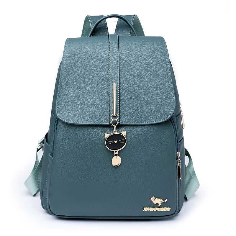 Ladies Soft Leather Backpack Bag