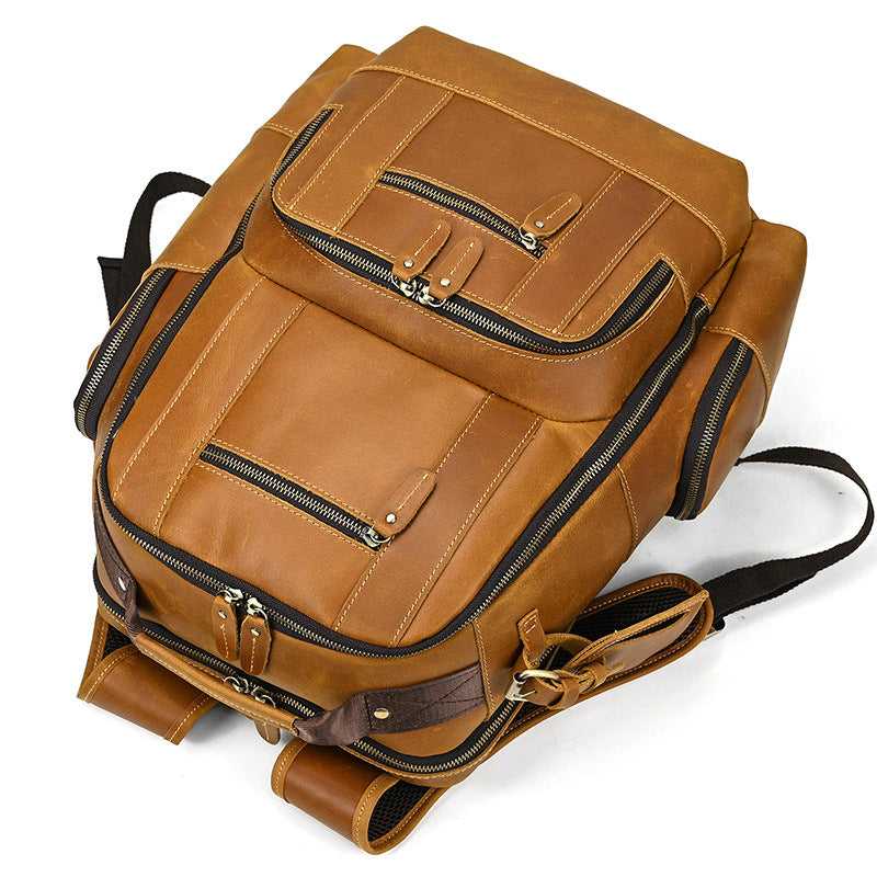 Leather Retro Backpack Bag
