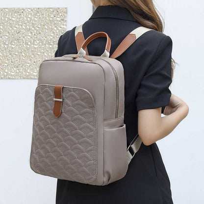Retro Fish Pattern Simple Backpack Bag
