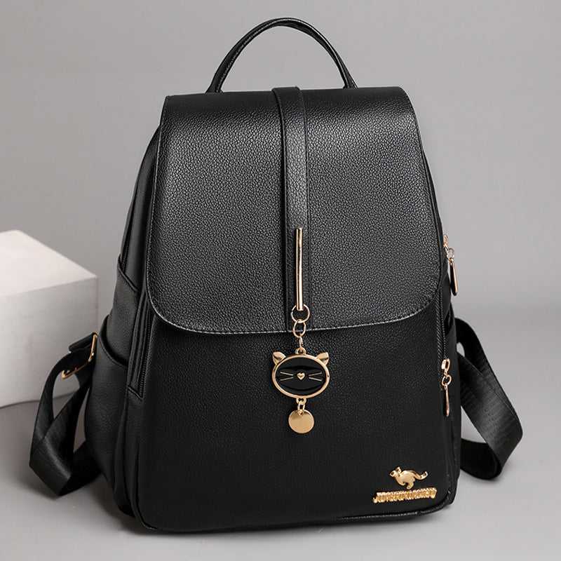 Ladies Soft Leather Backpack Bag