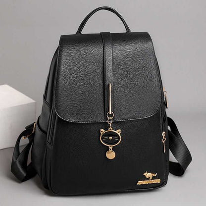 Ladies Soft Leather Backpack Bag