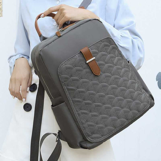 Retro Fish Pattern Simple Backpack Bag