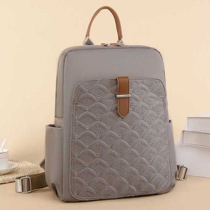 Retro Fish Pattern Simple Backpack Bag