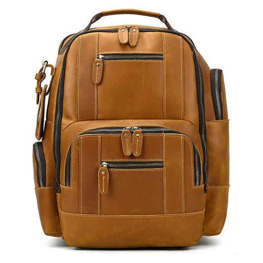 Leather Retro Backpack Bag