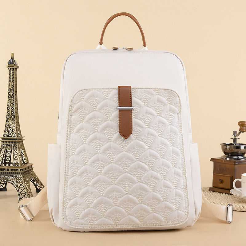 Retro Fish Pattern Simple Backpack Bag