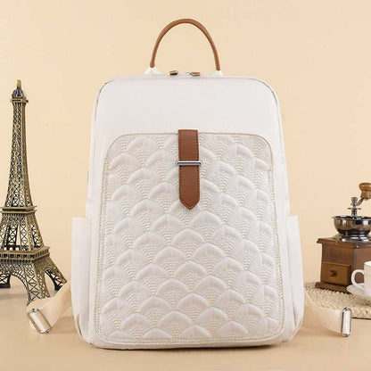 Retro Fish Pattern Simple Backpack Bag