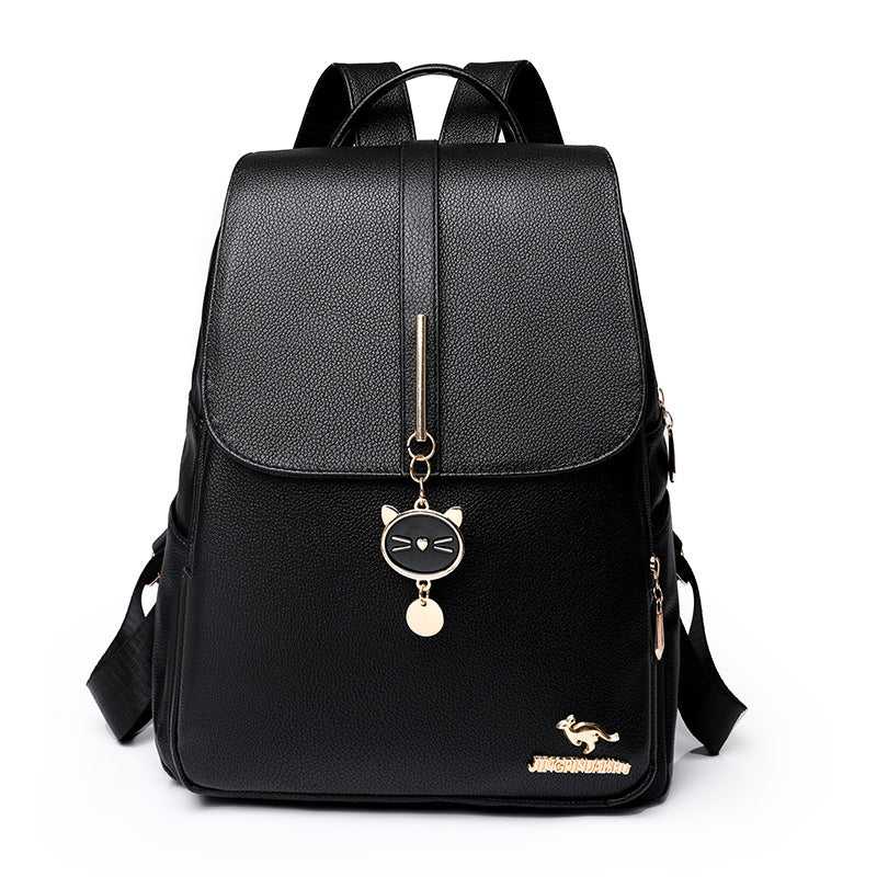 Ladies Soft Leather Backpack Bag