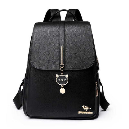 Ladies Soft Leather Backpack Bag