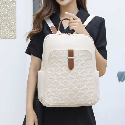 Retro Fish Pattern Simple Backpack Bag