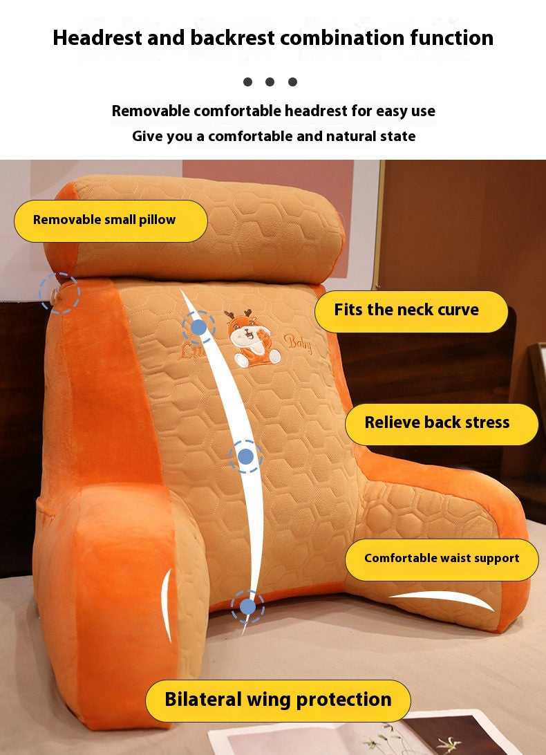Soft Upholstered Bedside Cushion Home & Living